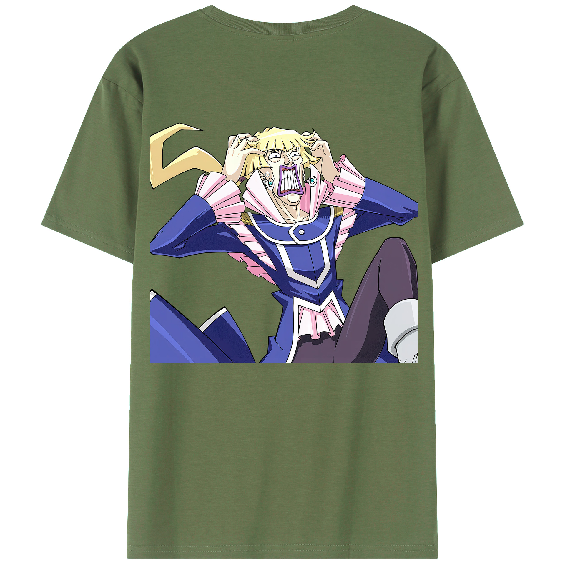 （画像用） 遊☆戯☆王 Yu-Gi-Oh! 綿100％ メンズ半袖Tシャツ（バックプリント） 通気性
